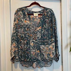 Maeve by Anthropologie Boho Top